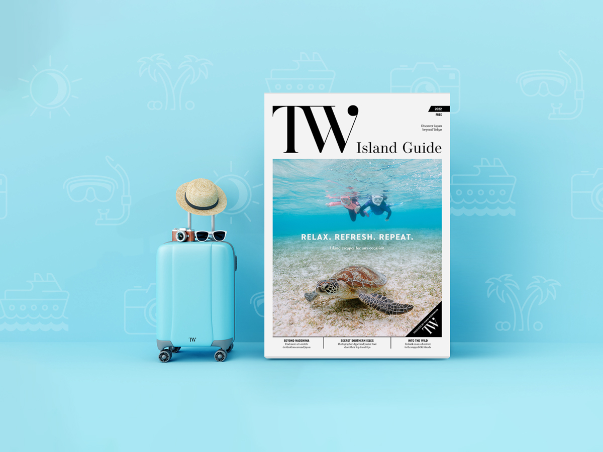 「TW Island Guide」を初出版。沖縄や日本各地の隠れた秘境の島など、日本の新しい冒険を提案する英字観光誌。