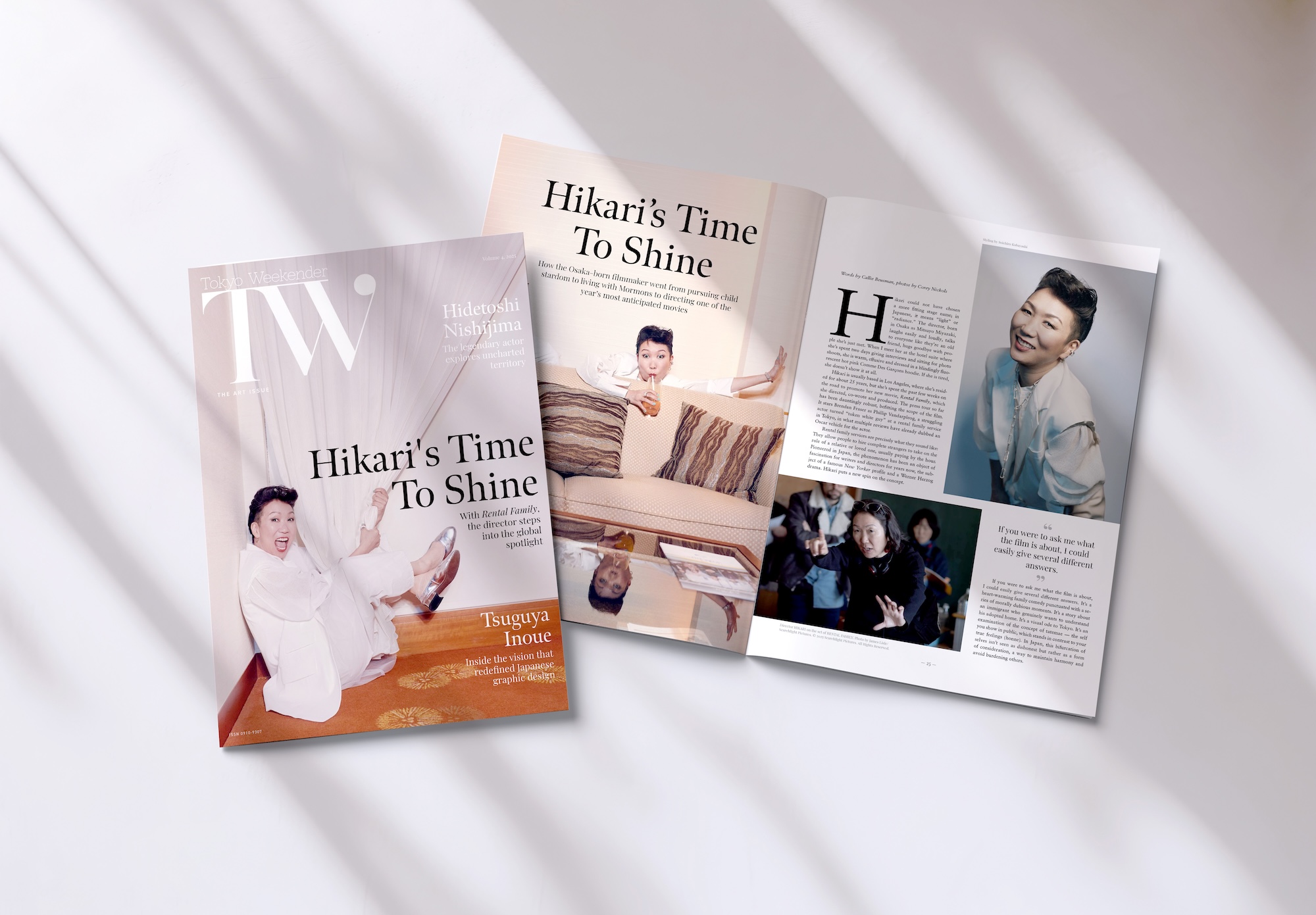アカデミー賞俳優・西島秀俊と映画監督HIKARIが語る“日本の創造性”。『Tokyo Weekender』Vol.4「THE ART ISSUE」発行